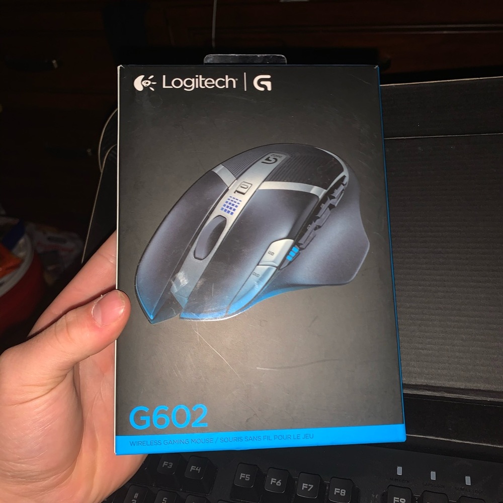 new gaming keyboard and mouse. keyboard lights up